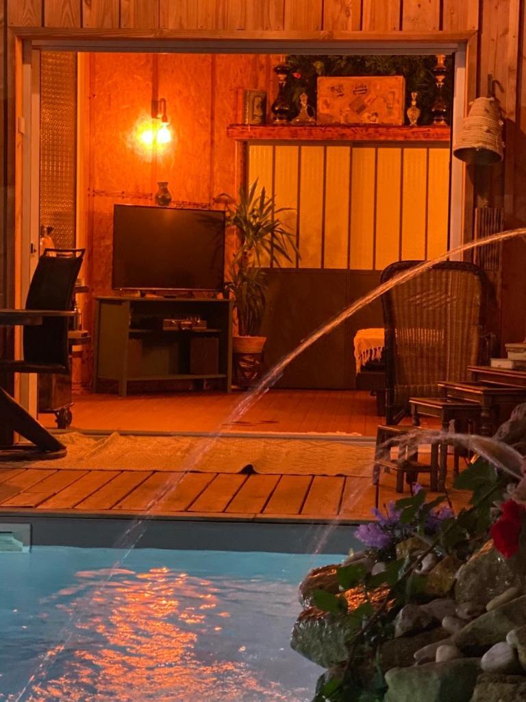 Chalet Atypique Vue Piscine Chauffee Gujan-Mestras Εξωτερικό φωτογραφία